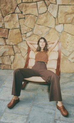 Bec&Bridge Tops ZIGGY KNIT HALTER TOP - LUREX STRIPE