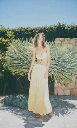 Bec&Bridge SOLEIL MAXI DRESS - STRAW