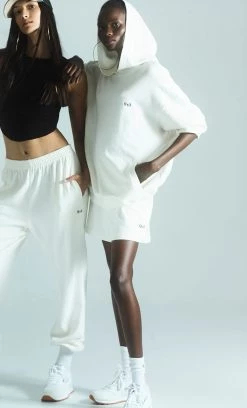 Bec&Bridge SERENA ORGANIC TRACK SHORTS - IVORY