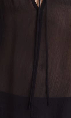 Bec&Bridge CHARLOTTE LONG SLEEVE BLOUSE - BLACK Tops