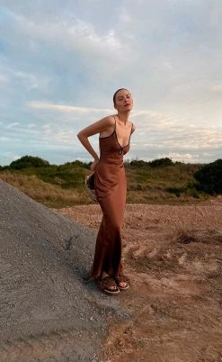 Bec&Bridge NEW CEDAR CITY MAXI DRESS - CHOCOLATE