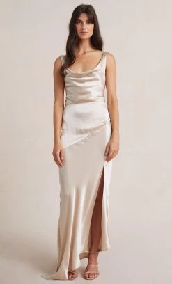 Bec + Bridge MOON DANCE COWL DRESS - SAND