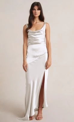 Bec&Bridge MOON DANCE COWL DRESS - IVORY