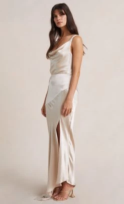 Bec + Bridge MOON DANCE COWL DRESS - SAND