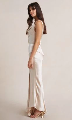 Bec + Bridge MOON DANCE COWL DRESS - SAND