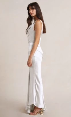 Bec&Bridge MOON DANCE COWL DRESS - IVORY