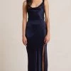 Bec + Bridge Dresses MOON DANCE COWL DRESS - NAVY