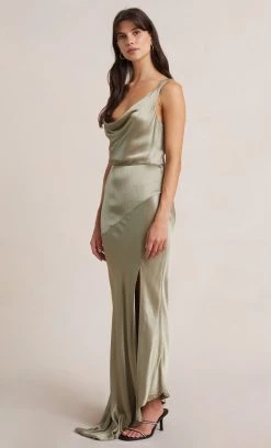 Bec&Bridge MOON DANCE COWL DRESS - SAGE Dresses