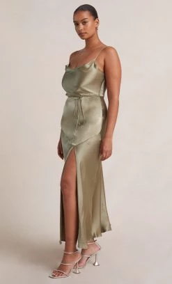 Bec&Bridge MOON DANCE MIDI DRESS - SAGE Australian Made