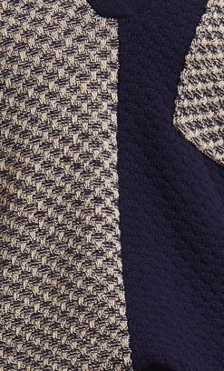 Bec&Bridge NEW DANA LONG SLEEVE POLO KNIT - OAT/INK