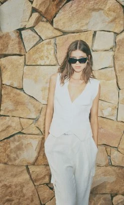 Bec&Bridge FLETCHER VEST - IVORY Tops