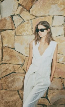 Bec&Bridge FLETCHER VEST - IVORY Tops