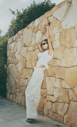 Bec&Bridge FLETCHER PANT - IVORY Bottoms