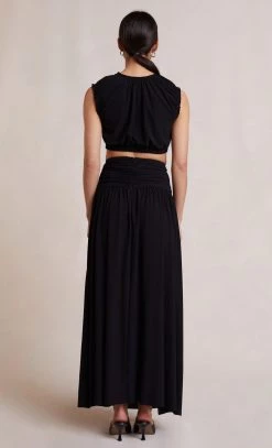 Bec&Bridge Bottoms MINX MAXI SKIRT - BLACK