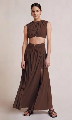 Bec&Bridge Bottoms MINX MAXI SKIRT - COPPER