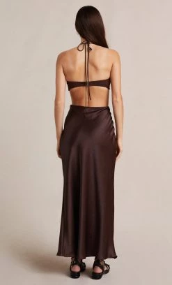 Bec&Bridge NADIA CUT OUT DRESS - CHOCOLATE