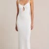 Bec&Bridge Dresses EFFIE KNIT KEY MAXI DRESS - IVORY