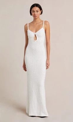Bec&Bridge Dresses EFFIE KNIT KEY MAXI DRESS - IVORY