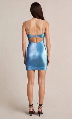 Bec&Bridge LETS DANCE MINI DRESS - MALIBU BLUE