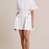 Bec&Bridge Dresses ALITA SHORT SLEEVE MINI DRESS - IVORY