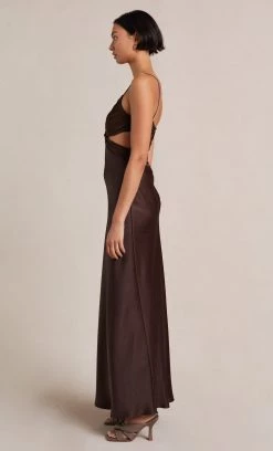 Bec&Bridge NADIA TWIST MAXI DRESS - CHOCOLATE
