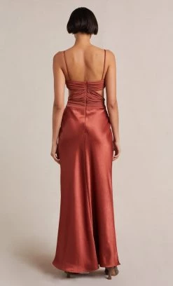 Bec&Bridge NADIA TWIST MAXI DRESS - AUBURN