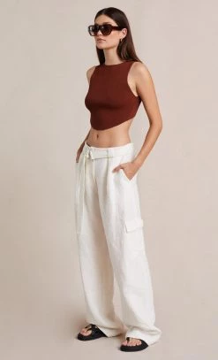 Bec&Bridge FLETCHER PANT - IVORY Bottoms