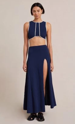 Bec&Bridge ENZO KNIT TOP - INK MULTI Tops