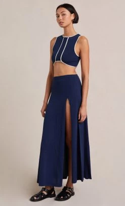 Bec&Bridge ENZO KNIT TOP - INK MULTI Tops