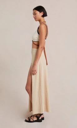 Bec&Bridge Bottoms ENZO KNIT SKIRT - OATMEAL