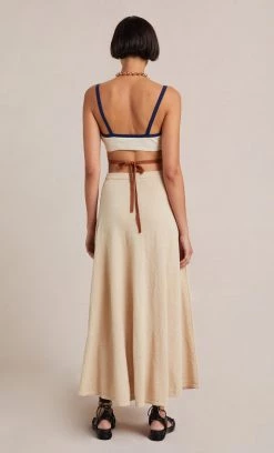 Bec&Bridge Bottoms ENZO KNIT SKIRT - OATMEAL