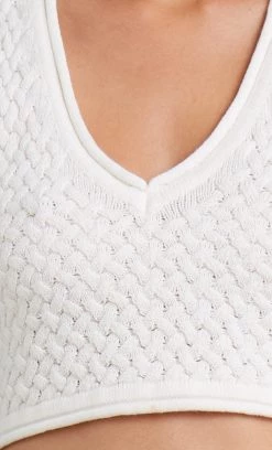 Bec&Bridge Tops EFFIE KNIT VEST - IVORY