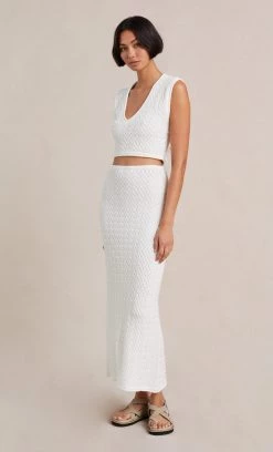 Bec&Bridge Tops EFFIE KNIT VEST - IVORY