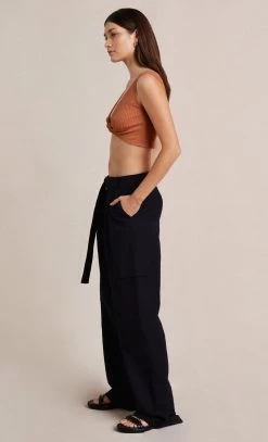 Bec&Bridge ELIJAH KNIT TWIST TOP - CINNAMON Tops