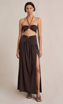 Bec&Bridge JOELENE MAXI SKIRT - COGNAC Bottoms