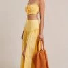 Bec&Bridge Bottoms ALEXANDRA MAXI SKIRT - STRAW
