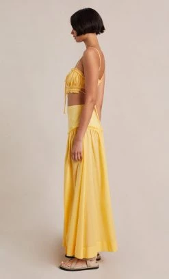 Bec&Bridge Bottoms ALEXANDRA MAXI SKIRT - STRAW