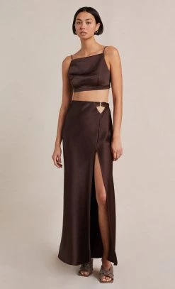 Bec&Bridge NADIA TOP - CHOCOLATE Tops