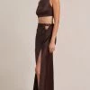 Bec&Bridge Bottoms NADIA MAXI SKIRT - CHOCOLATE