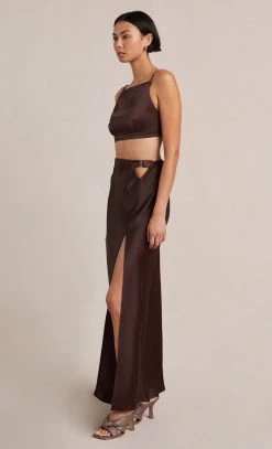 Bec&Bridge NADIA TOP - CHOCOLATE Tops