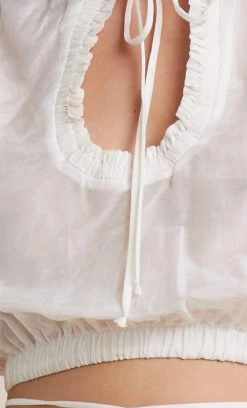 Bec&Bridge PAPILLON TOP - IVORY Tops
