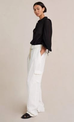 Bec&Bridge Tops PAPILLON LONG SLEEVE BLOUSE - BLACK