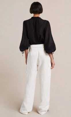 Bec&Bridge Tops PAPILLON LONG SLEEVE BLOUSE - BLACK