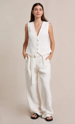 Bec&Bridge FLETCHER VEST - IVORY Tops