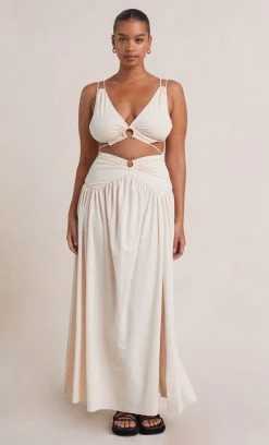 Bec&Bridge Bottoms JOELENE MAXI SKIRT - CREAM