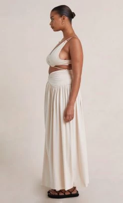 Bec&Bridge JOELENE V CROP TOP - CREAM