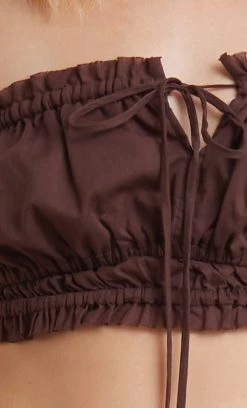 Bec&Bridge Tops ALEXANDRA TOP - CHOCOLATE