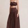 Bec&Bridge ALEXANDRA MAXI SKIRT - CHOCOLATE Bottoms