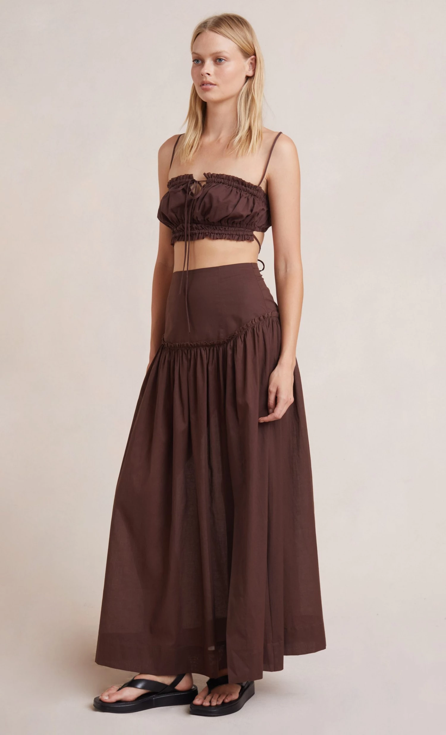 Bec&Bridge ALEXANDRA MAXI SKIRT - CHOCOLATE Bottoms 1 Bec&Bridge ALEXANDRA MAXI SKIRT - CHOCOLATE Bottoms