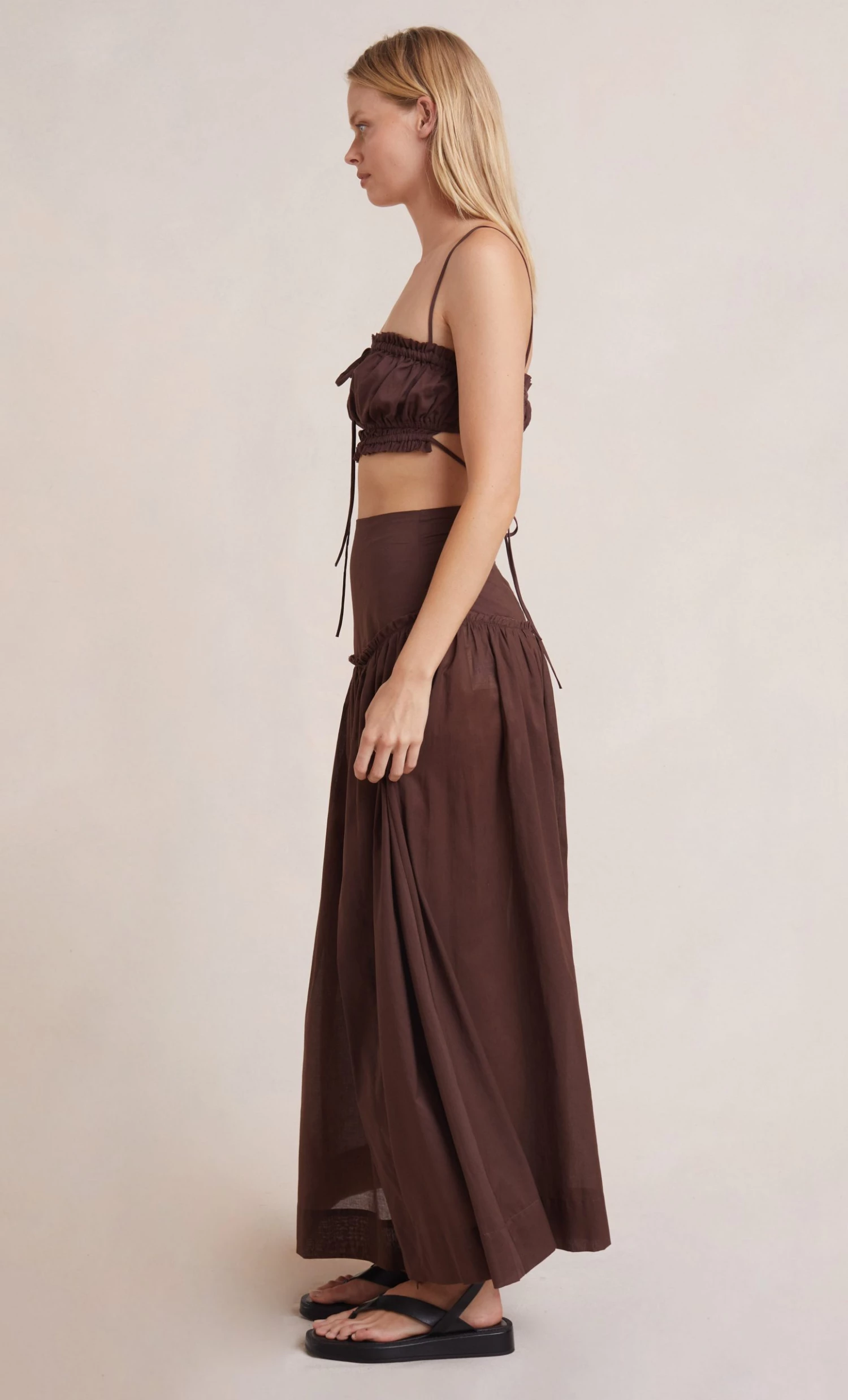 Bec&Bridge ALEXANDRA MAXI SKIRT - CHOCOLATE Bottoms 3 Bec&Bridge ALEXANDRA MAXI SKIRT - CHOCOLATE Bottoms